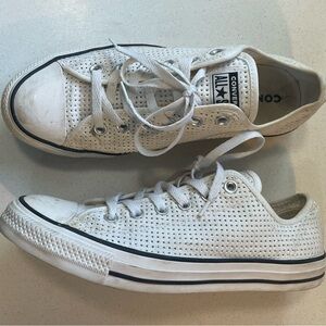 Converse Perforated White Sneakers